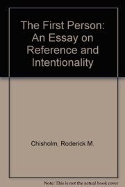 Couverture : The first person, an essay on reference and intentionality