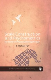 Couverture : Scale construction and psychometrics for social and personality psychology