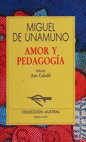 Couverture : Amor y pedagogía