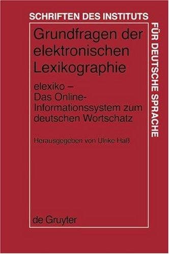 Couverture : Grundfragen der elektronischen Lexikographie: Elexiko - das Online-Informationssystem zum deutschen Wortschatz