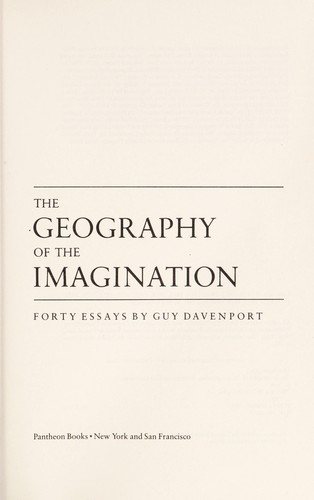 Couverture : The geography of the imagination