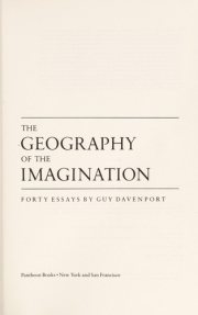 Couverture : The geography of the imagination
