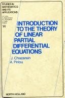 Couverture : Introduction to the theory of linear partial differential equations