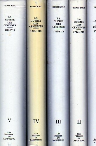 Couverture : La guerre des Cévennes, 1702-1710