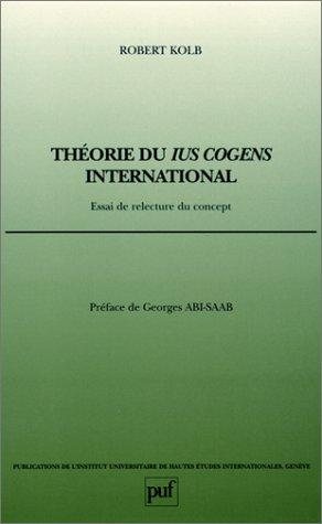 Couverture : Théorie du ius cogens international 