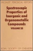 Couverture : Spectroscopic Properties of Inorganic and Organometallic Compounds