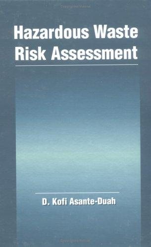Couverture : Hazardous waste risk assessment