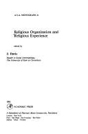 Couverture : Religious organization and religious experience