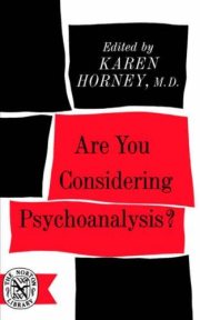 Couverture : Are you considering psychoanalysis?