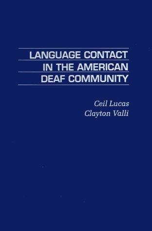 Couverture : Language contact in the American deaf community
