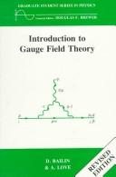 Couverture : Introduction to gauge field theory
