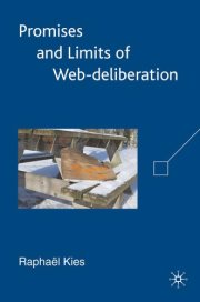 Couverture : Promises and limits of Web-deliberation