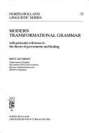 Couverture : Modern transformational grammar