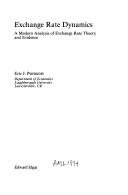 Couverture : Exchange rate dynamics