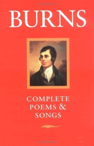 Couverture : Burns, poems and songs