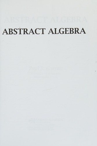 Couverture : Abstract algebra