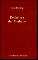 Couverture : Denksturz der Moderne