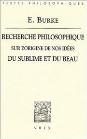 Couverture : Recherche philosophique sur l'origine de nos idées du sublime et du beau