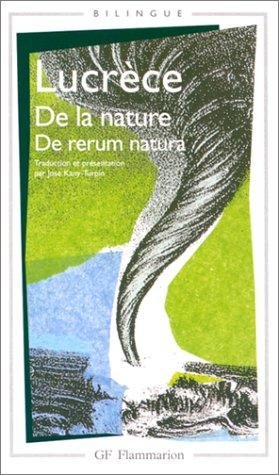 Couverture : De la nature