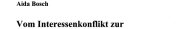 Couverture : Vom Interessenkonflikt zur Kultur der Rationalität