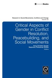 Couverture : Critical Aspects of Gender in Conflict Resolution, Peacebuilding, and Social Movements