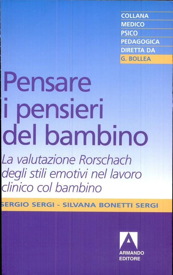 Couverture : Pensare i pensieri del bambino