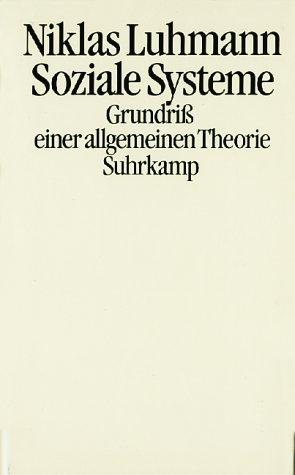 Couverture : Soziale Systeme