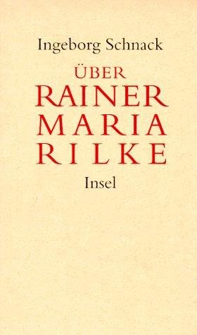 Couverture : Über Rainer Maria Rilke