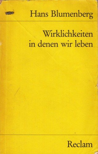 Couverture : Wirklichkeiten in denen wir leben