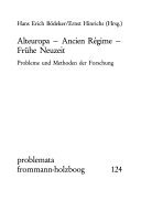Couverture : Alteuropa, Ancien régime, frühe Neuzeit