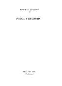 Couverture : Poesía y realidad