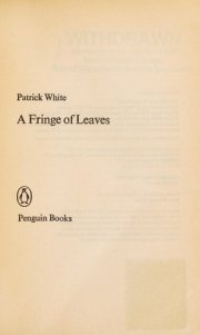 Couverture : A fringe of leaves
