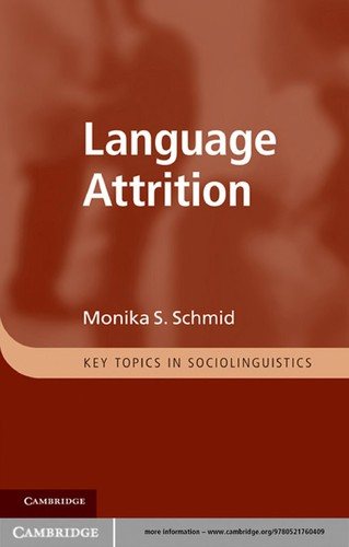 Couverture : Language attrition