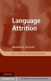 Couverture : Language attrition