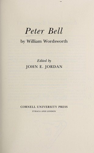 Couverture : Peter Bell