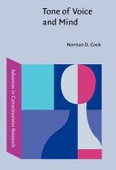 Couverture : Tone of Voice and Mind (Advances in Consciousness Research)
