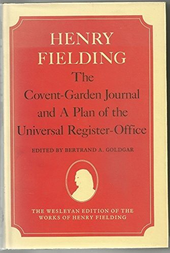 Couverture : The Covent-Garden journal.