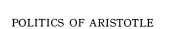 Couverture : The politics of Aristotle