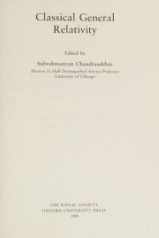 Couverture : Classical general relativity