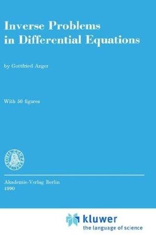 Couverture : Inverse problems in differential equations