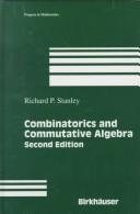 Couverture : Combinatorics and commutative algebra