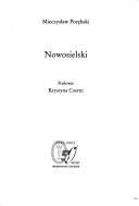Couverture : Nowosielski