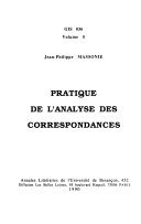 Couverture : Pratique de l'analyse des correspondances