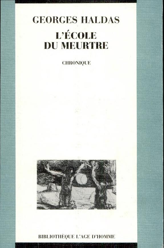 Couverture : L'école du meurtre