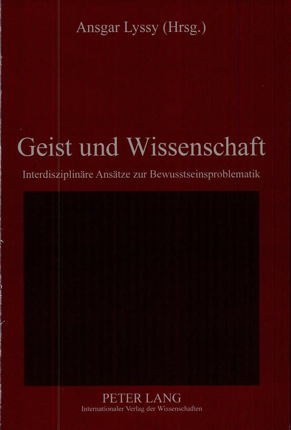 Couverture : Geist und Wissenschaft