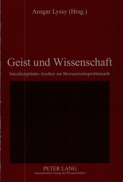 Couverture : Geist und Wissenschaft