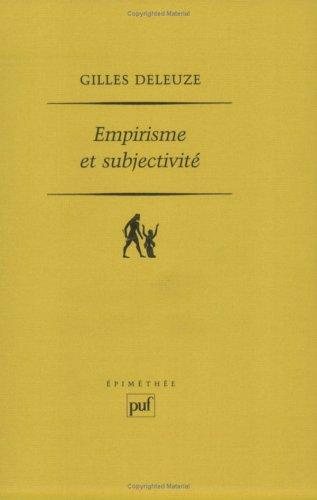 Couverture : Empirisme et subjectivite
