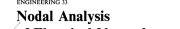 Couverture : Nodal analysis of electrical networks