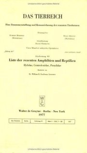 Couverture : Liste der rezenten Amphibien und Reptilien
