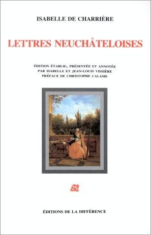 Couverture : Lettres neuchâteloises